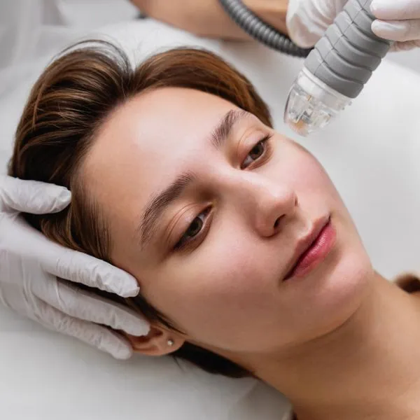 Behandlung mit einem Hydrafacial-Gerät